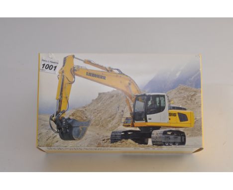 NZG MODELS 1:50 SCALE LIEBHERR R 916 ADVANCE HYDRAULIC EXCAVATOR WITH BOX (VGC)