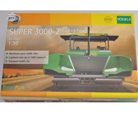 VOGELE 1:50 SCALE SUPER 3000-2 TRACKED PAVER ERGO PLUS WITH BOX (NMC)