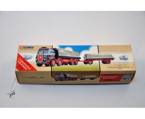 CORGI CLASSICS 97366  ROAD TRANSPORT ATKINSON 8 WHEEL RIGID WITH TRAILER AND LOAD SET INCLUDES 2 UNPAINTED FIGURES,AND LAMP P
