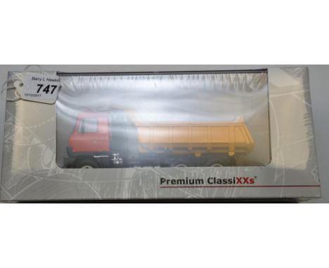 PREMIUM CLASSIXXS 1:43 SCALE TATRA 815 S1 GELB/ROT WITH DISPLAY CASE IN BOX (MC) STILL IN PLASTIC WRAPING 