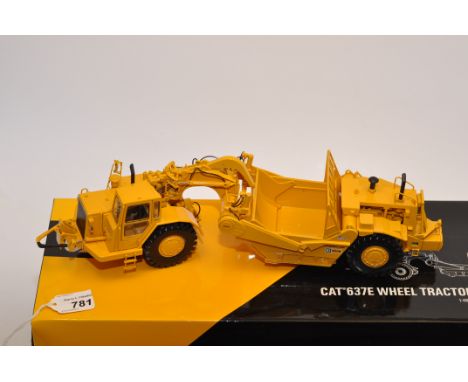 CCM 1:48 SCALE CAT 637E WHEEL TRACTOR SCRAPER WITH BOX (VGC) 