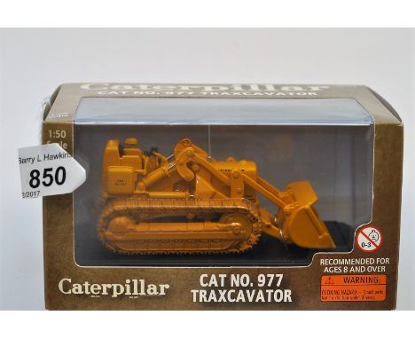 CATERPILLAR 1:50 SCALE NO.977 TRAXCAVATOR NORSCOT SCALE MODELS WITH BOX (VGC) 