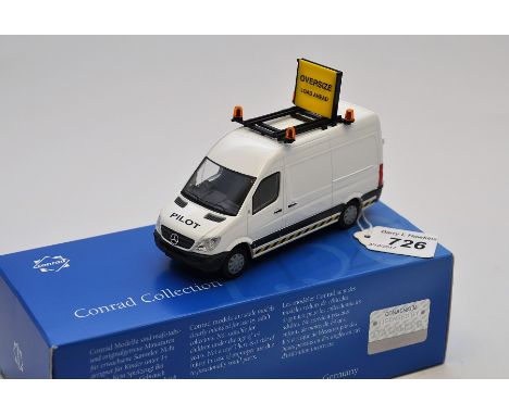 CONRAD 1:50 SCALE PILOT MERCEDES BENZ VAN WITH BOX (VGC)