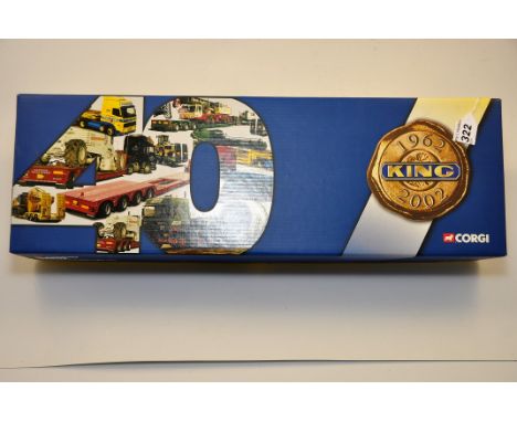 CORGI 1:50 SCALE CC12412 VOLVO 5 AXLE KING TRAILER EDMUND NUTTALL LTD 40 YEARS OF KING WITH BOX (NMC)