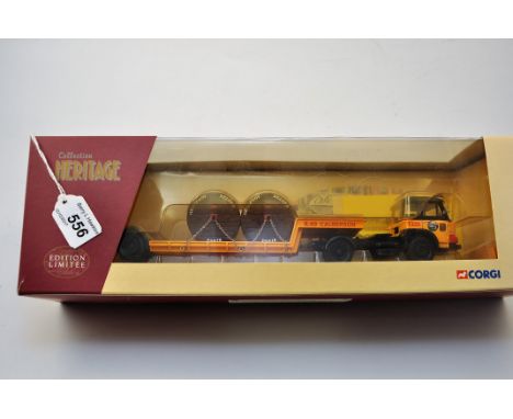 CORGI COLLECTION HERITAGE 71701 SAVIEM JL ET REMORQUE SURBAISEE CALBERSON LIMITED EDITION WITH NUMBERED CERTIFICATE WITH BOX 