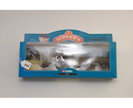CORGI FRED DIBNAH'S CHOICE NO. 80113 FOWLERS B6 CRANE ENGINE & LOG TRAILER -THE GREAT NORTH WITH BOX (VGC)