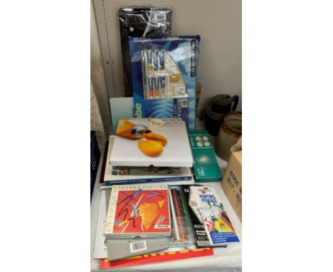A quantity of art painting, pencil &amp; paper etc.