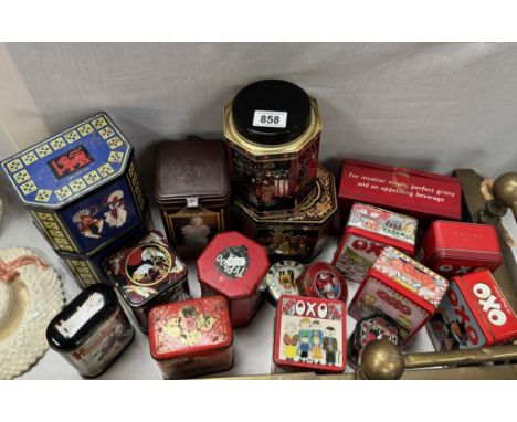 A selection of vintage tins