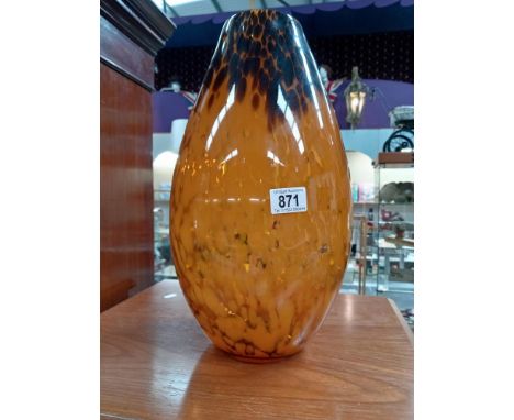 A large vintage art glass vase, height 42cm