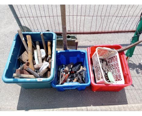 3 Boxes of tools