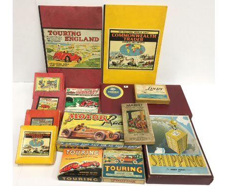Quantity of assorted early games, includes Kum-Bak/ MFG Co. Ltd. 'Market or Covent Garden' (in G illustrated box), Geographia