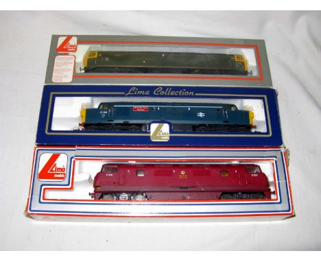 LIMA 3 x Diesel Locomotives - L205127 BR Maroon # D838 'Rapid' (Good in a Fair Plus Box, L205040 BR Brunswick Green Class 47 