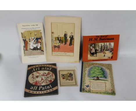 H. M. BATEMAN INTEREST - 'A GUINNESS  SCRAP BOOK' 1932, together with illustrated book 'Art ain't all Paint', 'Simpsons in Th