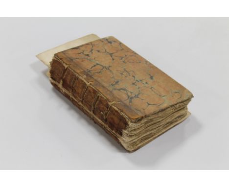 AN EIGHTEENTH CENTURY COLLECTION OF BOOKPLATES, AUTOGRAPHS, ENVELOPE FRONTS, PARTS OF LETTERS, PORTRAIT ENGRAVINGS ETC, mostl