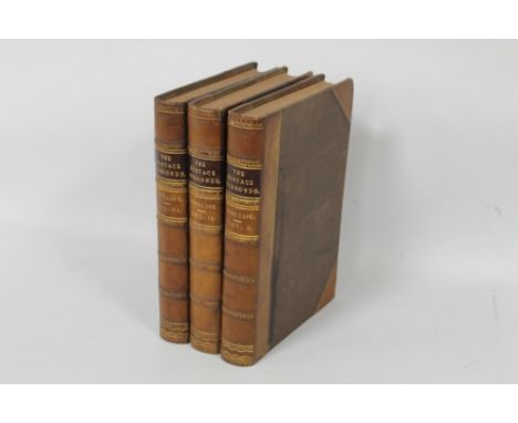 ANTHONY TROLLOPE - 'THE EUSTACE DIAMONDS', Chapman and Hall, 1873, in three volumes, the first edition of the third Palliser 