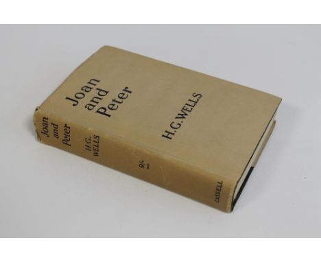 H. G. WELLS - 'JOAN AND PETER', Cassell & Co. 1918, first edition in dust jacket, printer's code final page F. 150.818Conditi