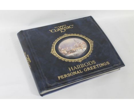 A VINTAGE SHARPE'S CLASSIC HARRODS PERSONAL GREETINGS ALBUM / FOLIO SAMPLES CATALOGUE 