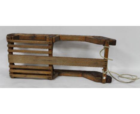 A VINTAGE WOODEN SLEDGE