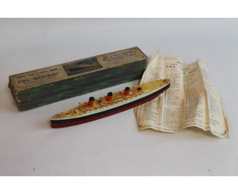 A BOXED CHAD VALLEY, 'Take To Pieces' model of RMS Queen Mary