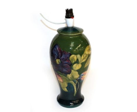 A Moorcroft lamp
