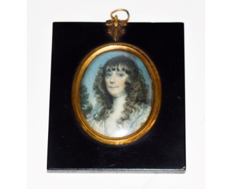 A 19th century portrait miniature