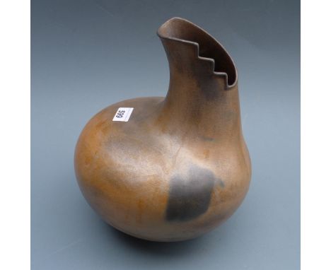 A Navajo ceramic vase by Christine McHorse, signed to the base