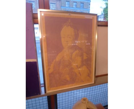 Nadine Mahoney, a contemporary screen print portrait of a lady, signed and framed 