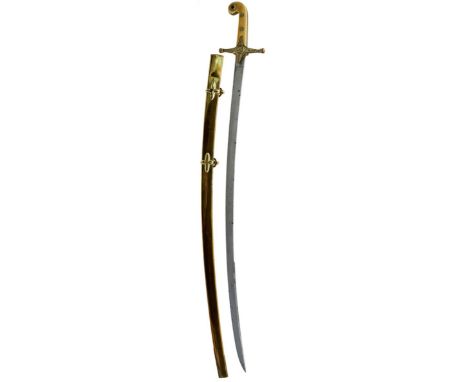 AN 1831 PATTERN GENERAL OFFICER'S SWORD, 82.5cm blade by CATER &amp; CO, LONDON, etched with scrolling foliage, crowned VR cy