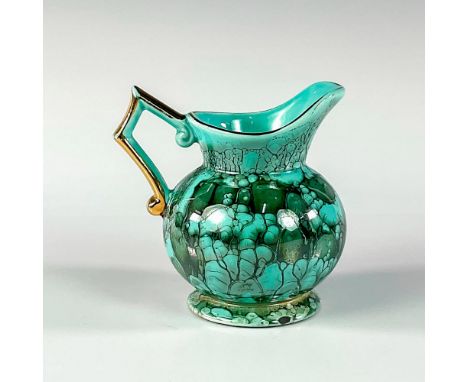 Turquoise toned with lustre finish &amp; branch patterning. With cornered tip handle.Holland on bottom. This item has no rese