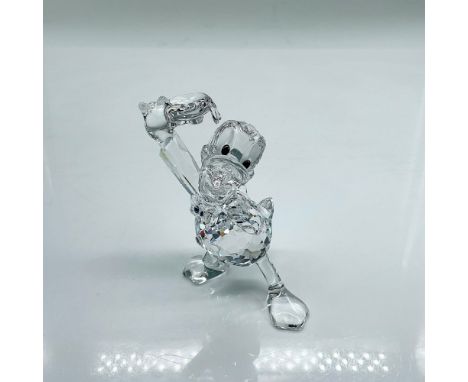 Clear faceted crystal figure of the classic Disney character tipping his hat. Part of the Disney Showcase collection. Swarovs