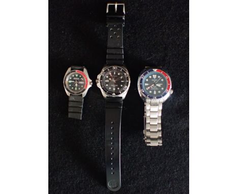 THREE DIVER'S WRISTWATCHES Rotary, Dive Dynamics, and Seiko