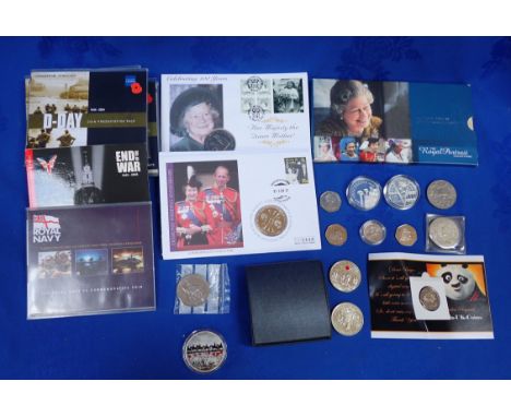 ROYAL MINT HER MAJESTY THE QUEEN CROWN PORTRAIT COLLECTION in the original packaging; and a quantity of various other British