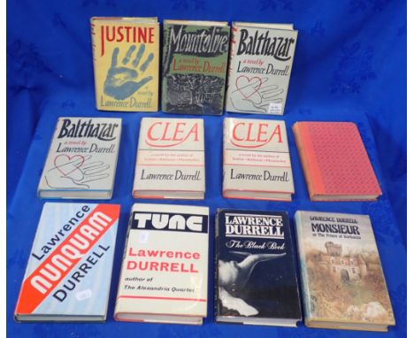 A COLLECTION OF LAWRENCE DURRELL BOOKS including first editions of 'Justine', 'Balthazar', 'Monsieur or The Prince of Darknes