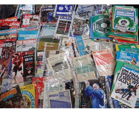 A QUANTITY OF FOOTBALL AND SPEEDWAY PROGRAMMES AND EPHEMERA including Poole Town v. Weymouth 1958,, other later programmes, s