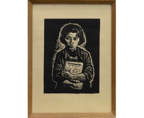 MARIANA YAMPOLSKY (MEXICAN 1925-2002), HOLD ON TIGHT print on paper, signed and numbered 39 27cm x 20cm Framed and under glas
