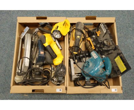 Bosch GKS 85 S circular saw, Freud FT2000VCE router, Bossmann blower, Elu MOF 96 Type 3 router, PowerPlus X044 finishing sand