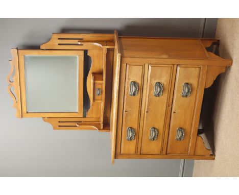 Victorian satinwalnut dressing chest, raised back with mirror above trinket drawer and three long drawers, W91cm, H163cm, D43