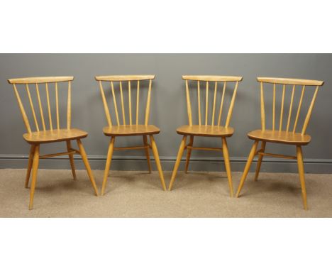 Set four 1950s/60s Ercol 'Windsor' stick back chairs