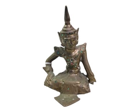 THAI BRONZE BUDDHA FIGURE, AND OTHER ITEMS comprising two Goebal figures, a West German figure, as well as a Beatrix Potter f