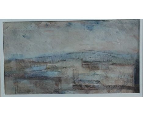 * BRIAN KEANY (SCOTTISH 1945 - 2007), MORNING LIGHT mixed media on papermounted, framed and under glassoverall size 43cm x 59