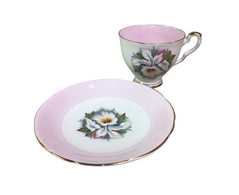 ROYAL STAFFORD PART TEA SERVICE, in the White Lady pattern, including cake / sandwich plates, plates, saucers, cups and sugar