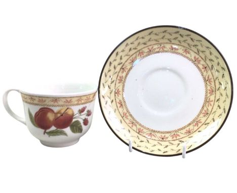 JOHNSON BROS PART BREAKFAST SERVICE, comprising bowls, cups, saucers, side plates and larger plates