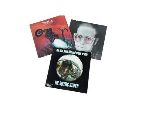 GROUP OF VINYL RECORDS, including The Rolling Stones and Elton John
