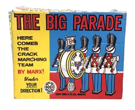 MARX TOYS, THE BIG PARADE in original box, along with Meccano, a KeilKraft glider and vintage Bullworker X5, other games and 