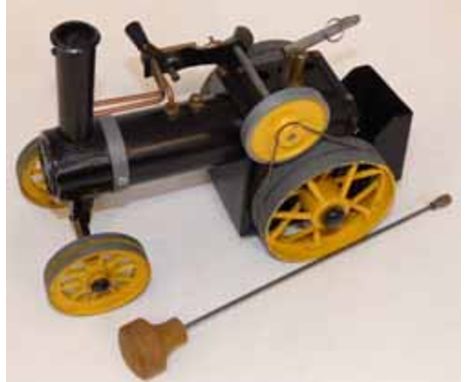 Mamod steam tractor, black and yellow model. We cannot do condition reports for this sale.