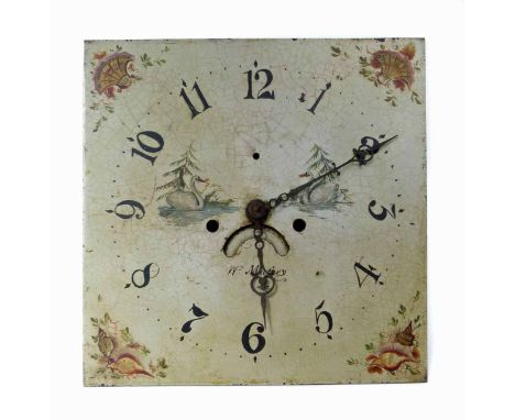 A William Massey (of Nantwich) clock face and movement We cannot do condition reports for this sale.