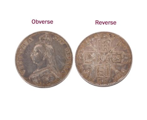 A Queen Victoria silver 1890 Double-Florin, 36mm, 22.6g