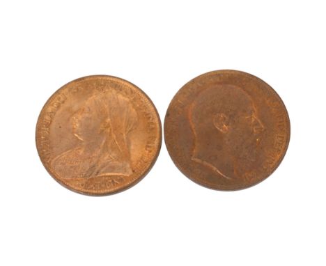 A Queen Victoria 1901 and an Edward VII 1903 bronze Penny (2)