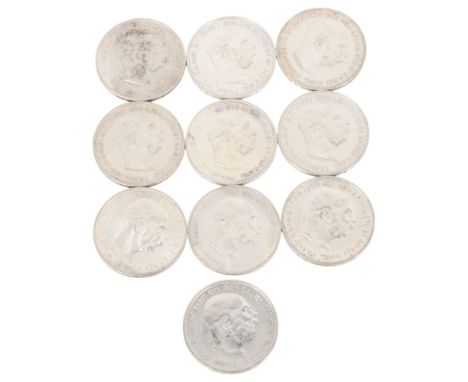 10 Franz Joseph I, Austria silver 2 Corona all 1912 , 27mm, total 100.1g