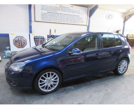 Make &amp; Model: VW Golf GT TDi 140Date of Reg: VK57 TOJColour: Bluecc: 1968MoT: 01-11-2021Fuel Type: DIESELMileage: 142KTra